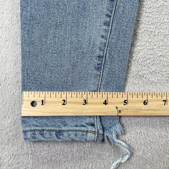 Guess Women's Blue Sexy Curve Low-Rise Stretch Ripped Jeans - Picture 10 of 10